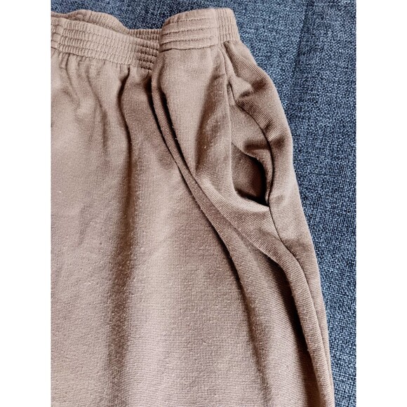 Pant Size 20W Womans Alfred Dunner Tan Casual Athletic wear Pockets Petite Capri - Picture 3 of 8